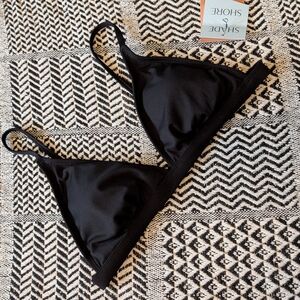 Shade & Shore Women's Classic Black Bikini Top